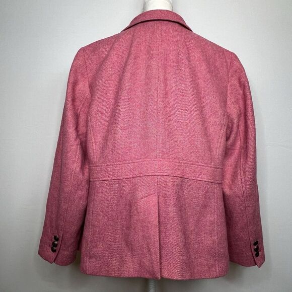 Talbots Pink Wool Tea Coffee Cup Lining Business Casual Blazer Jacket Size 18 - Picture 3 of 10